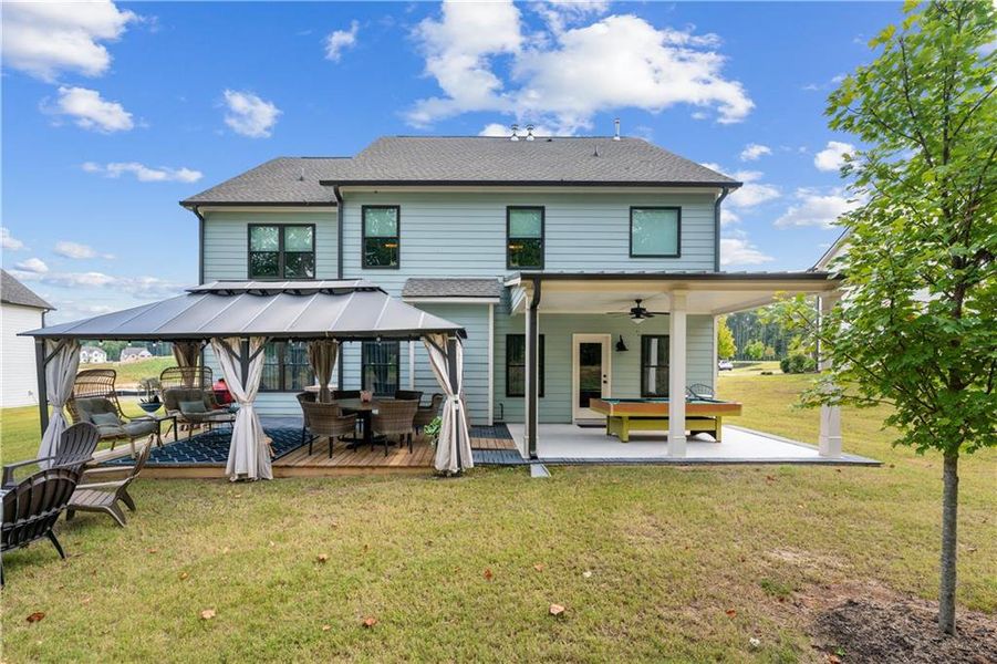Exterior details and patio area of a home in Springside Reserve, Powder Springs (Image 4). Exterior details and patio area of a home in Springside Reserve, Powder Springs (Image 4).