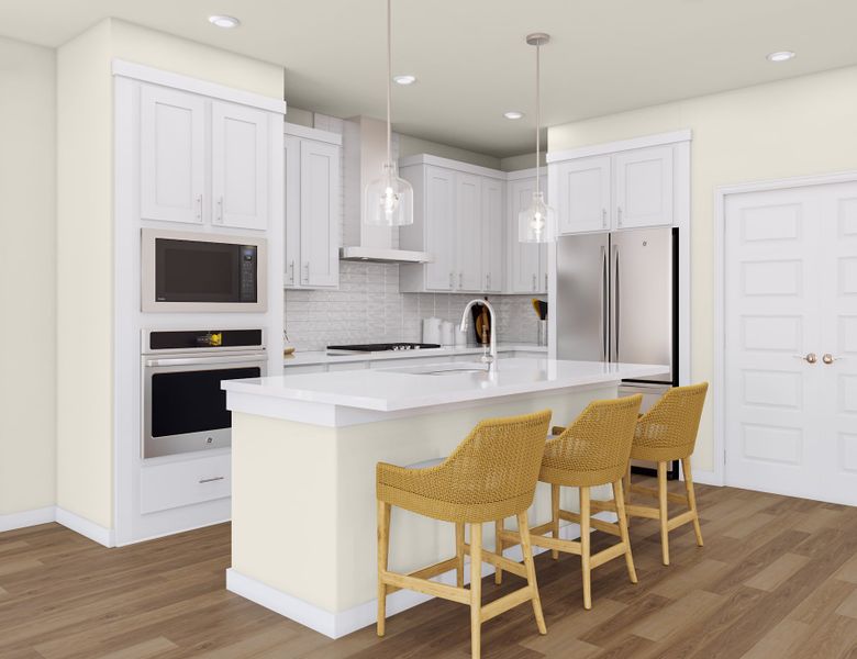 Furnished interior view inside a new home in Lariat, Liberty Hill (Image 4).