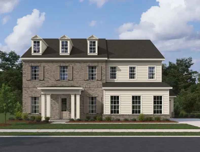Representative exterior photo of a completed home built from the Cromwell by Ashton Woods in Sterling Crest, Cumming, GA (Image 1). Representative exterior photo of a completed home built from the Cromwell by Ashton Woods in Sterling Crest, Cumming, GA (Image 1).