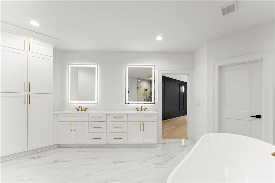 Furnished interior view inside a new home in , Hoschton (Image 18).