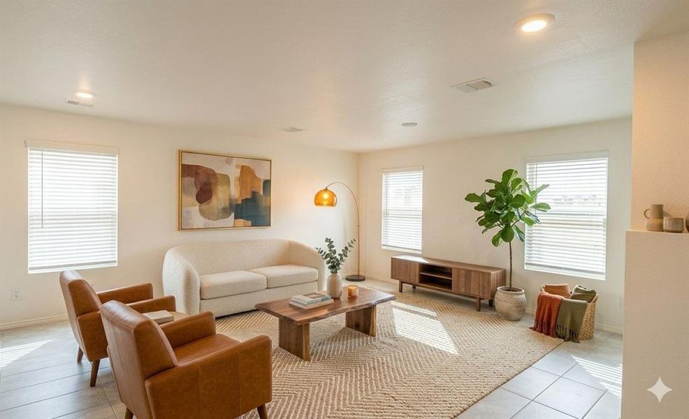 Furnished interior view inside a new home in Tillage Farms, Princeton (Image 6).