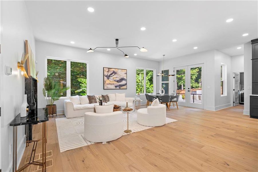 Furnished interior view inside a new home in , Atlanta (Image 83). Furnished interior view inside a new home in , Atlanta (Image 83).