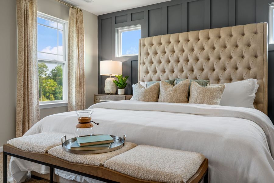 Representative furnished interior of a home built from the Clifton by Mattamy Homes in Magnolia Park Townes, Garner (Image 17).