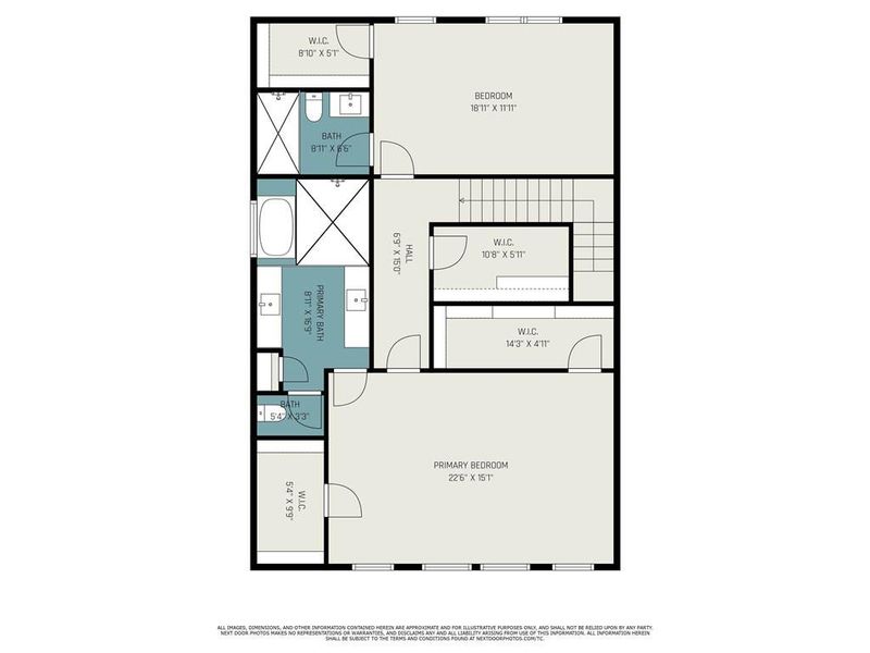 2D floor plan layout of this home in , Atlanta, GA (Image 3).