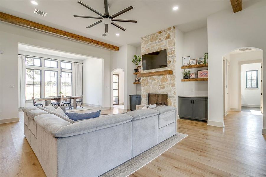 Furnished interior view inside a new home in , Weatherford (Image 5).
