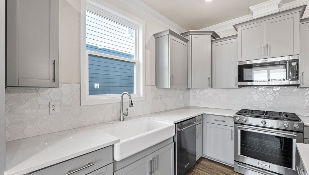 Furnished interior view inside a new home in Adams Glen, Greenville (Image 14). Furnished interior view inside a new home in Adams Glen, Greenville (Image 14).