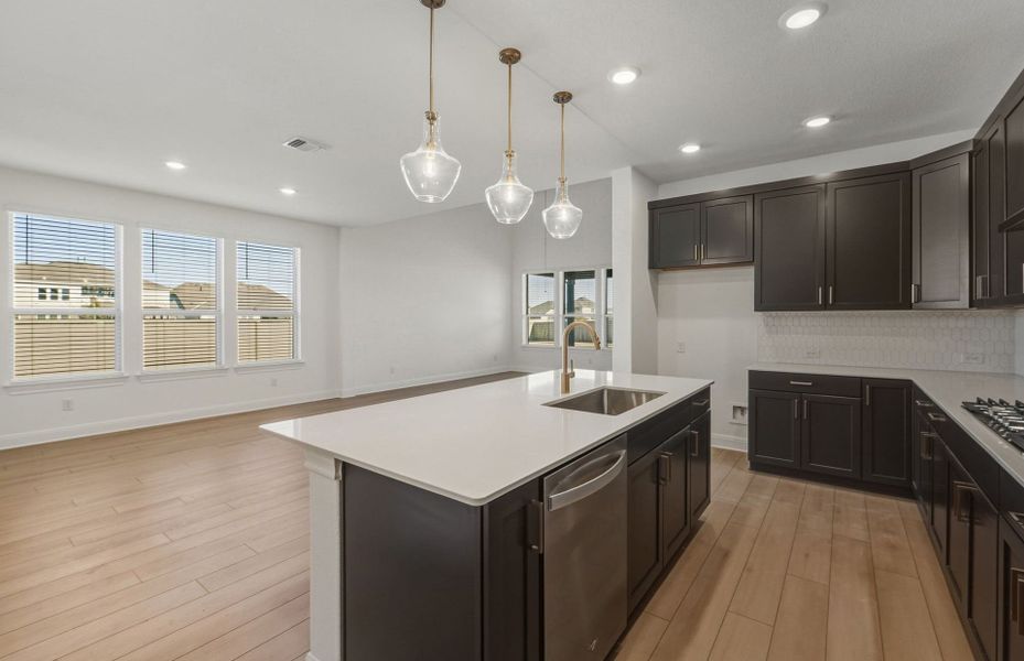 Furnished interior view inside a new home in Santa Rita Ranch, Liberty Hill (Image 11).