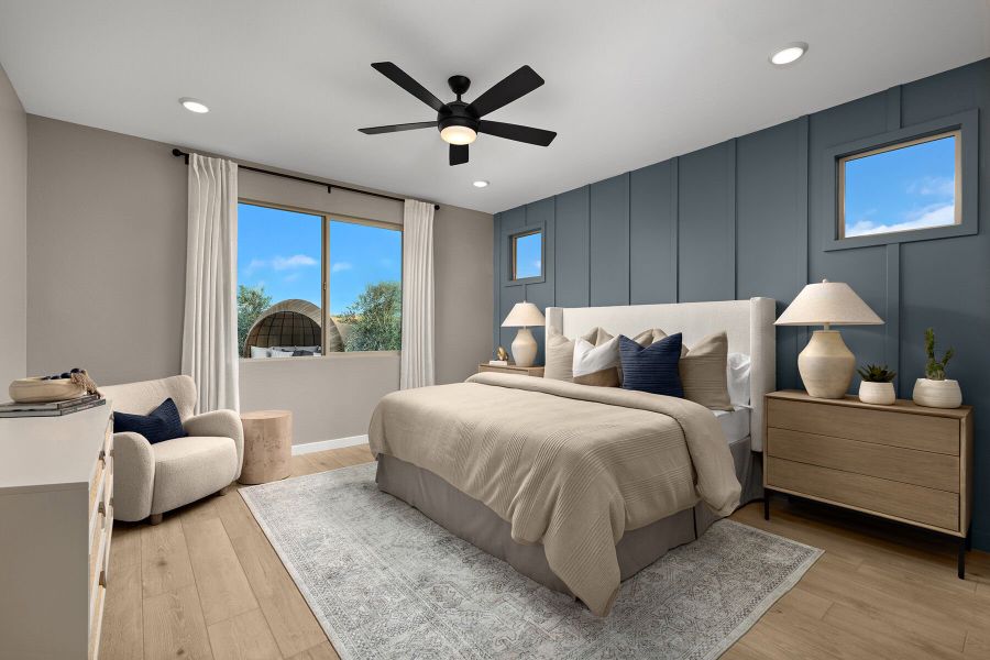 Representative furnished interior of a home built from the Copper by Mattamy Homes in Soleo, San Tan Valley (Image 11).
