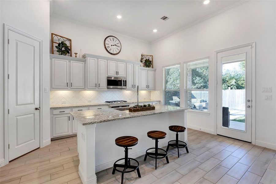 Lots of counterspace and a plethora of cabinets.