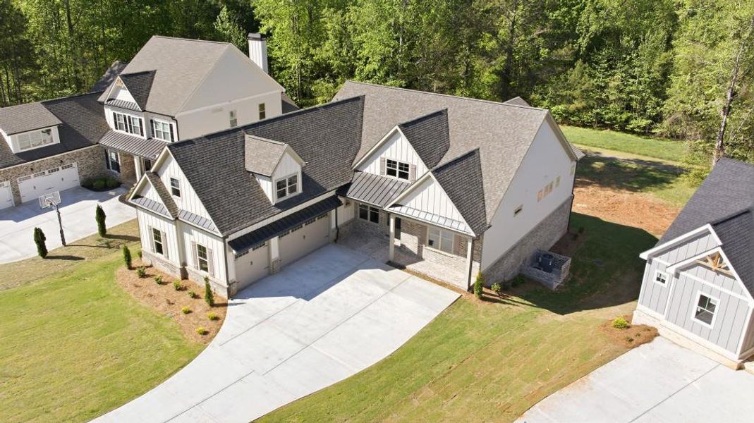Front exterior of a new home in , Jefferson, GA, highlighting curb appeal (Image 36).