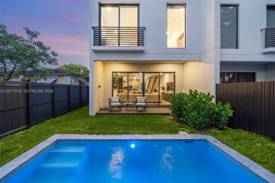 Exterior details and patio area of a home in , Miami (Image 22). Exterior details and patio area of a home in , Miami (Image 22).