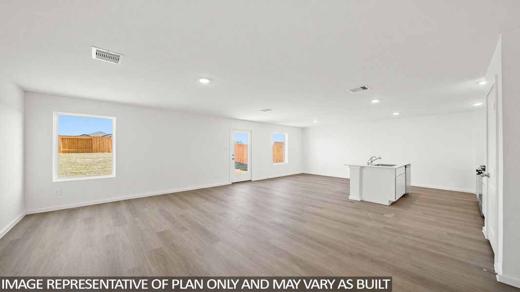 Representative unfurnished interior of a home built from the Cooper by D.R. Horton in Eastern Wells, Jarrell (Image 15).