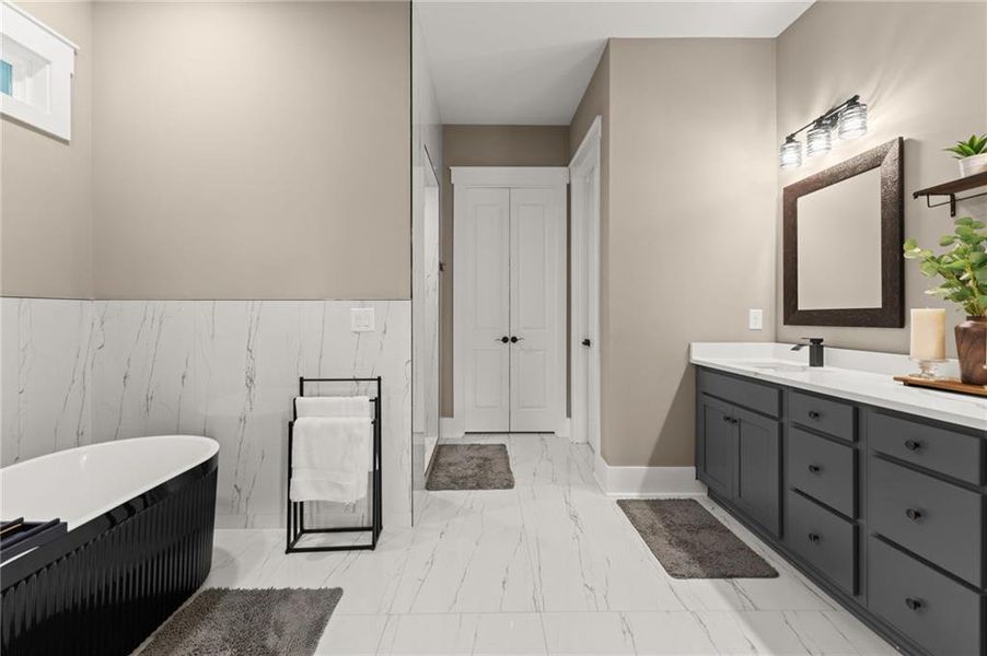 Furnished interior view inside a new home in , Dawsonville (Image 11).