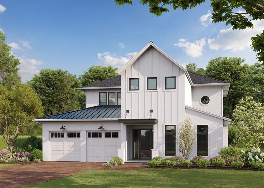Front exterior of a new home in , Winter Park, FL, highlighting curb appeal (Image 1). Front exterior of a new home in , Winter Park, FL, highlighting curb appeal (Image 1).