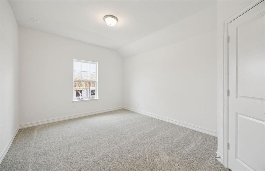 Comfortable secondary bedroom with generous closet space *Real home pictured Comfortable secondary bedroom with generous closet space *Real home pictured