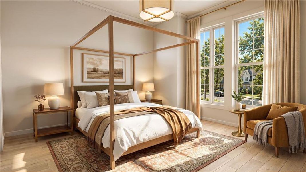 Furnished interior view inside a new home in , Alpharetta (Image 9).