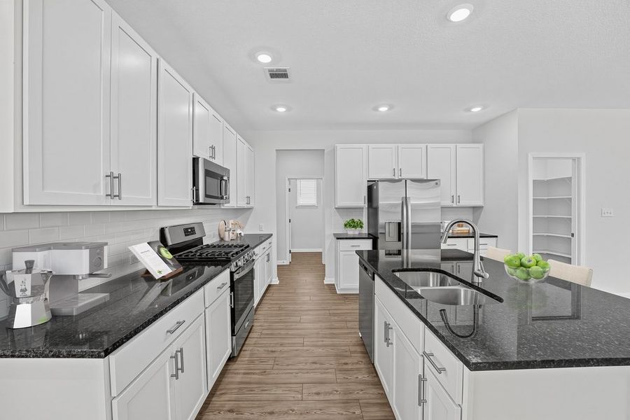 Furnished interior view inside a new home in Sunfield, Buda (Image 10).