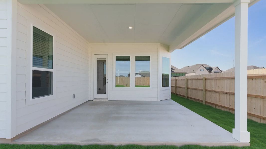 Representative exterior details of a home built from the Archer by Chesmar Homes in Santa Rita Ranch, Liberty Hill (Image 4).