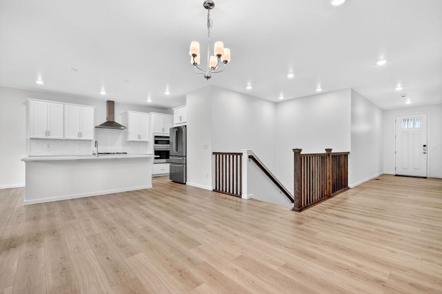 Spacious, unfurnished interior of a new home in Trailstone, Arvada (Image 11). Spacious, unfurnished interior of a new home in Trailstone, Arvada (Image 11).