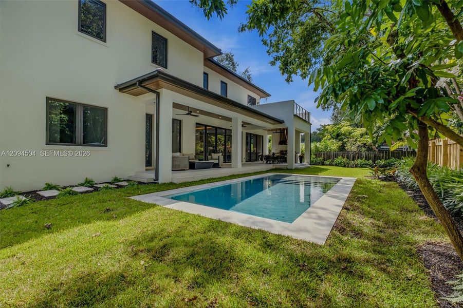 Exterior details and patio area of a home in , South Miami (Image 34).