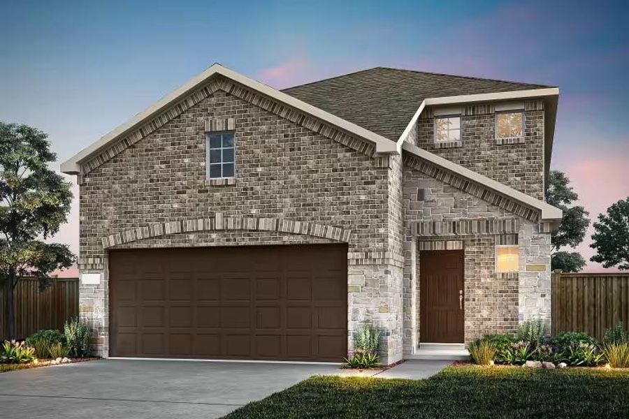 Pulte Homes, Monroe elevation LS203, rendering