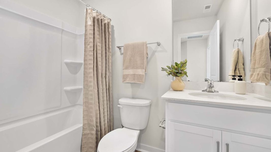 Furnished interior view inside a new home in Clark Creek Landing, Lincolnton (Image 13).