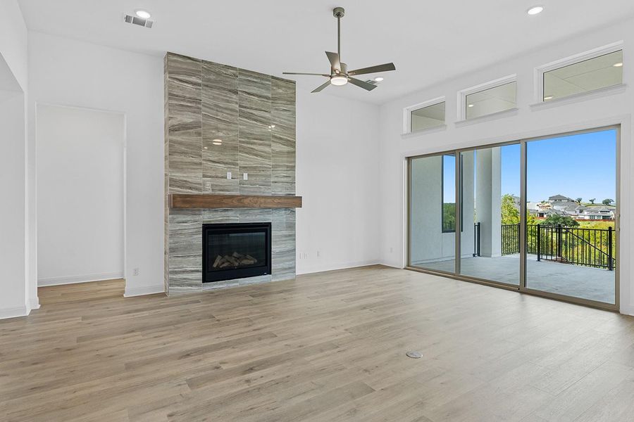 Spacious, unfurnished interior of a new home in Lariat - 80', Liberty Hill (Image 24). Spacious, unfurnished interior of a new home in Lariat - 80', Liberty Hill (Image 24).