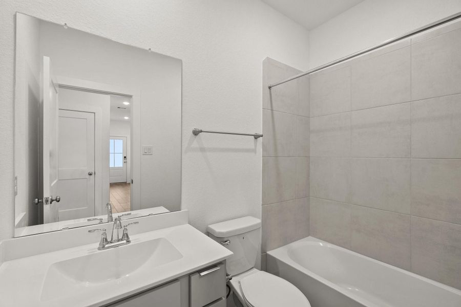 Furnished interior view inside a new home in Elyson, Katy (Image 9). Furnished interior view inside a new home in Elyson, Katy (Image 9).