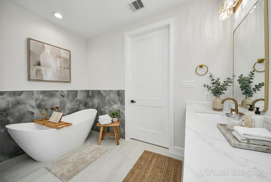 Furnished interior view inside a new home in , Houston (Image 7).