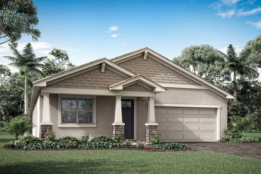 Representative exterior photo of a completed home built from the Pinnacle by Mattamy Homes in Wellen Park, Venice, FL (Image 18).