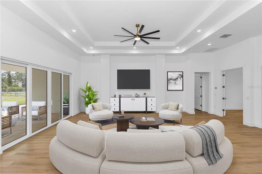 Furnished interior view inside a new home in , Orlando (Image 8).