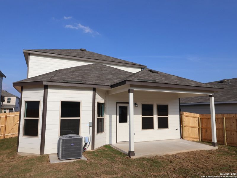 Exterior details and patio area of a home in Park Place, New Braunfels (Image 4).