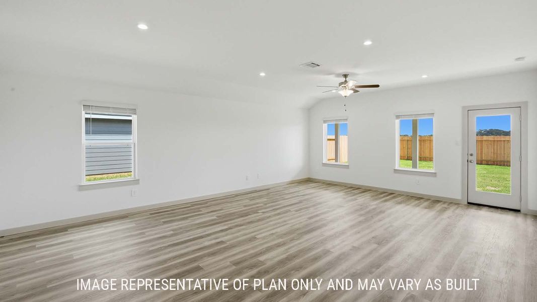 Representative unfurnished interior of a home built from the Kingston by D.R. Horton in China Grove, China (Image 16).