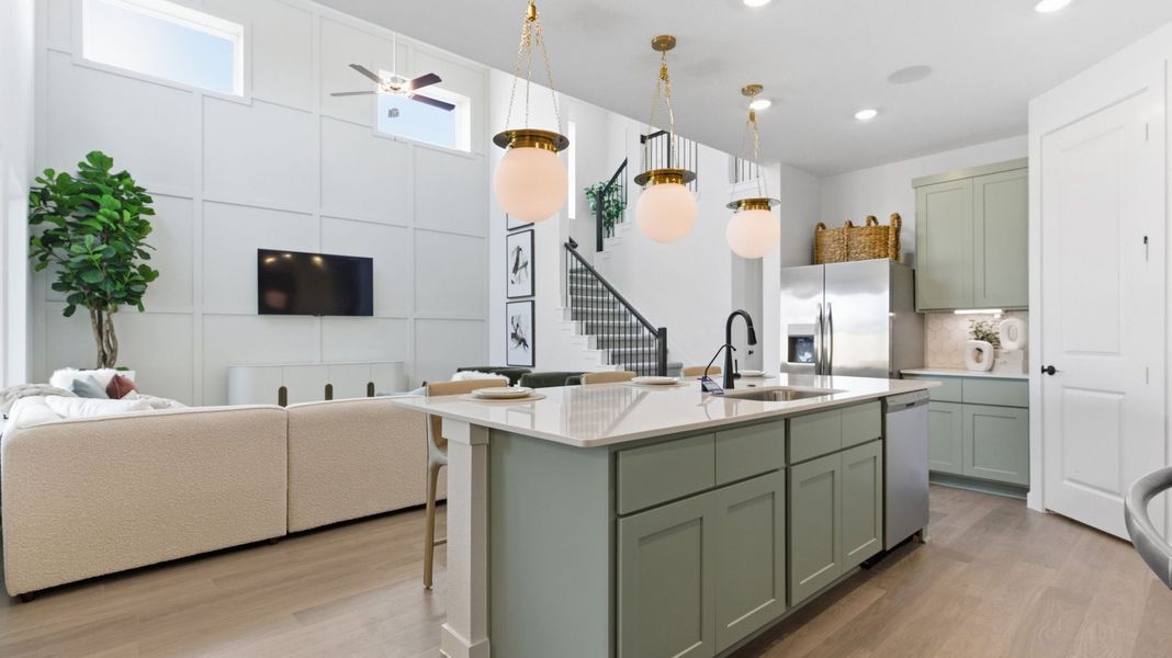 Furnished interior view inside a new home in Alexander, Pearland (Image 7).