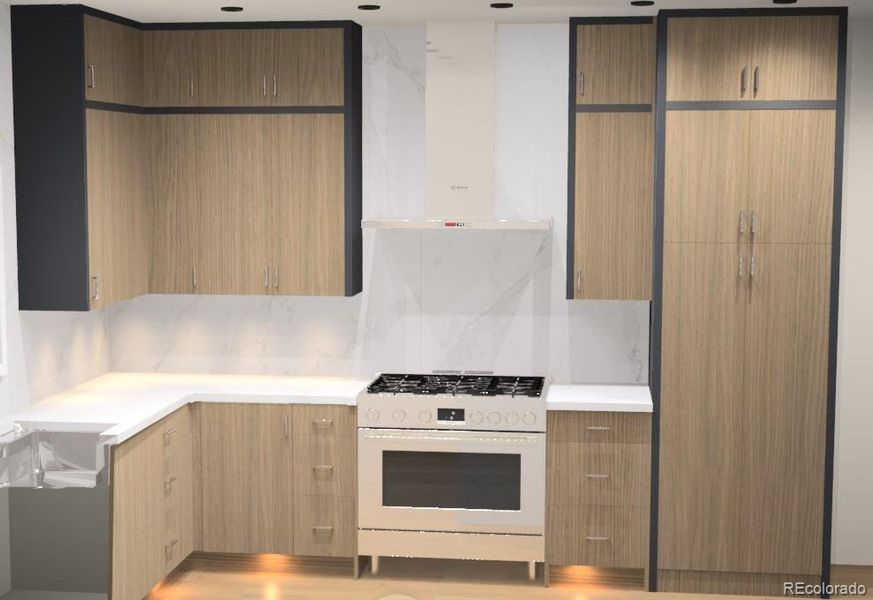 Furnished interior view inside a new home in , Colorado Springs (Image 11). Furnished interior view inside a new home in , Colorado Springs (Image 11).