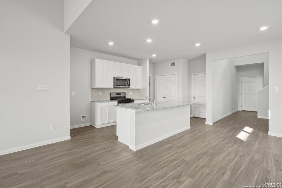 Furnished interior view inside a new home in Timber Creek, San Antonio (Image 11). Furnished interior view inside a new home in Timber Creek, San Antonio (Image 11).
