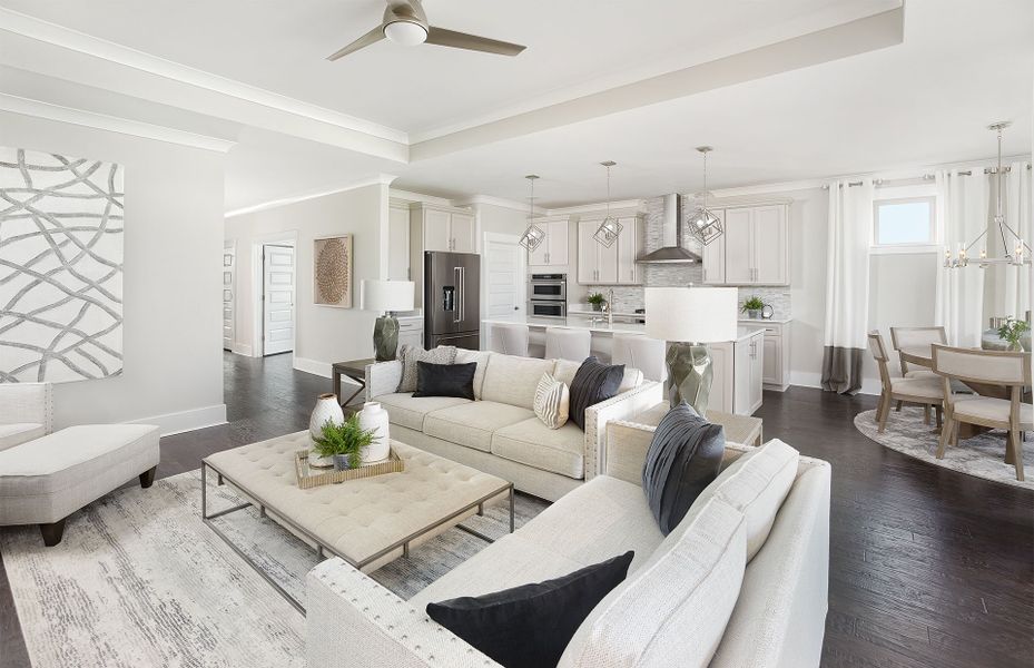 Furnished interior view inside a new home in Del Webb Charleston at Nexton, Summerville (Image 9).