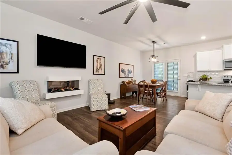 Furnished interior view inside a new home in , Dahlonega (Image 11).