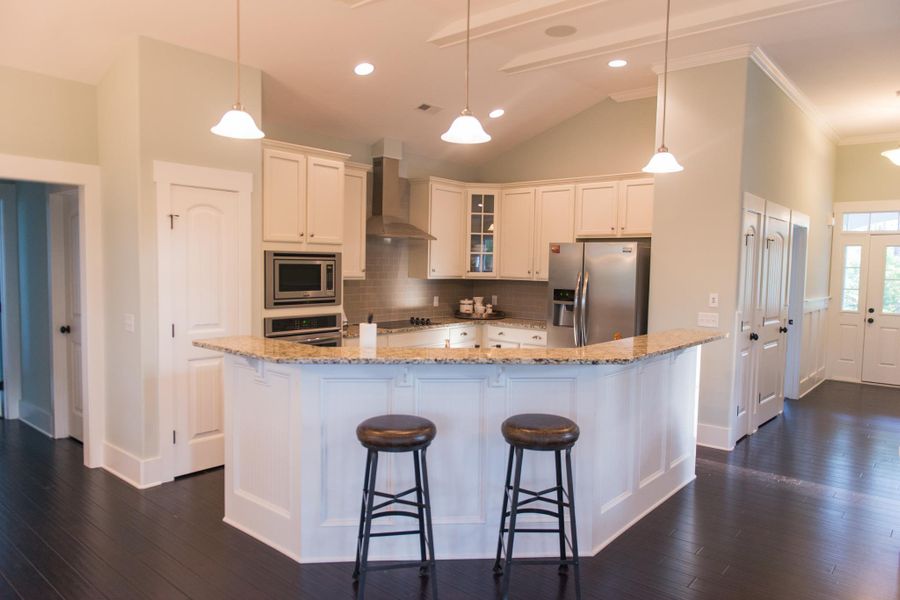 Representative furnished interior of a home built from the Helmsley by Bill Clark Homes in The Sanctuary at Sunset Beach, Sunset Beach (Image 37). Representative furnished interior of a home built from the Helmsley by Bill Clark Homes in The Sanctuary at Sunset Beach, Sunset Beach (Image 37).