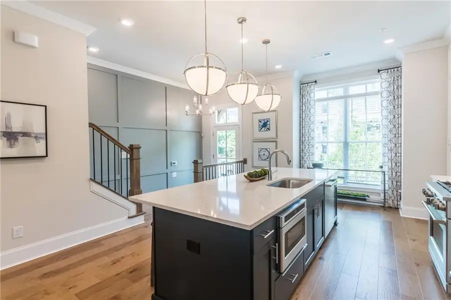 Furnished interior view inside a new home in Waterside, Peachtree Corners (Image 4).