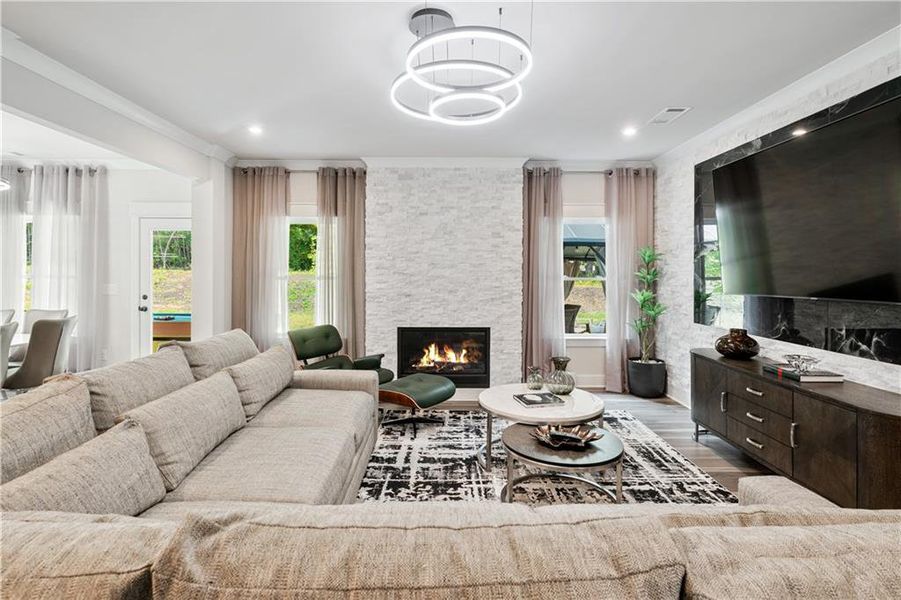 Furnished interior view inside a new home in Springside Reserve, Powder Springs (Image 49). Furnished interior view inside a new home in Springside Reserve, Powder Springs (Image 49).
