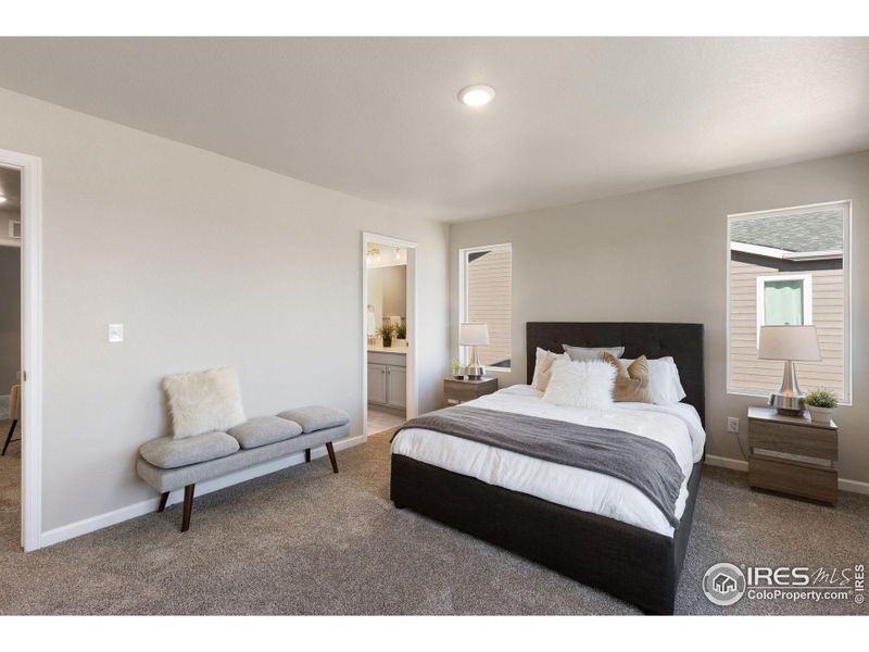 Furnished interior view inside a new home in Spring Valley, Longmont (Image 4). Furnished interior view inside a new home in Spring Valley, Longmont (Image 4).