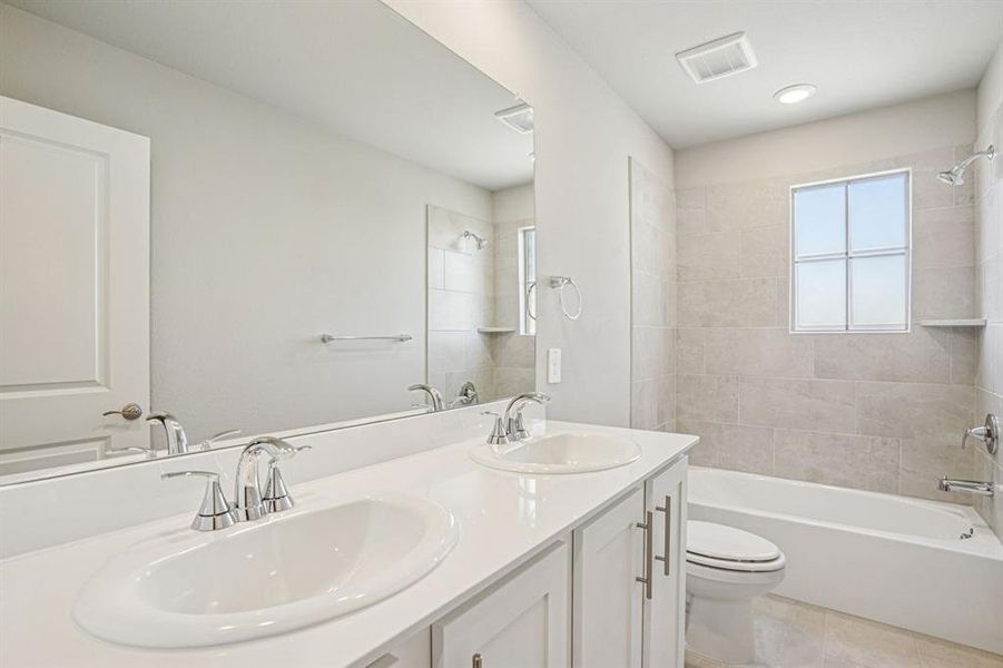 Photo is not of the actual home, but is an inspirational photo of builder’s model home and may depict options, furnishings, and/or decorator features that are not included.