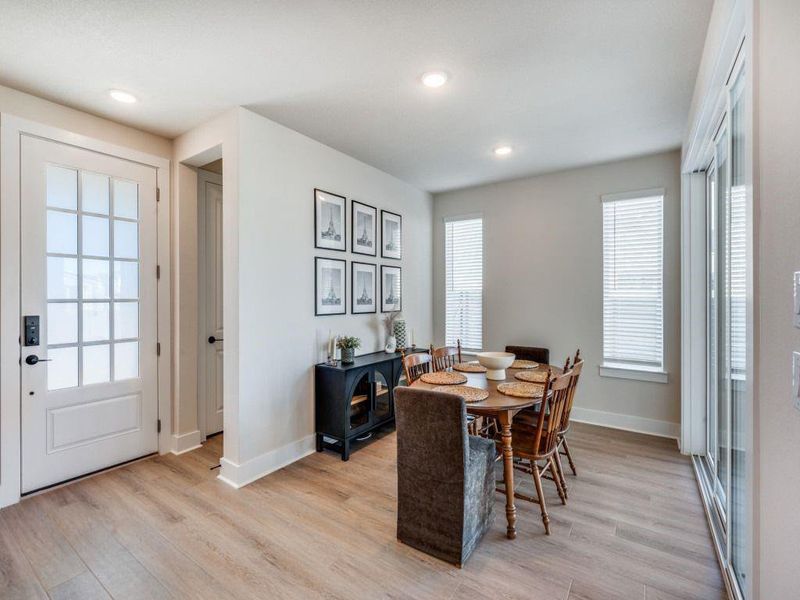 Furnished interior view inside a new home in Terrace Collection at Harvest, Argyle (Image 18).