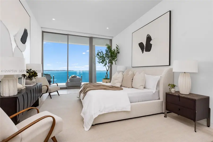 Furnished interior view inside a new home in , Miami (Image 14).