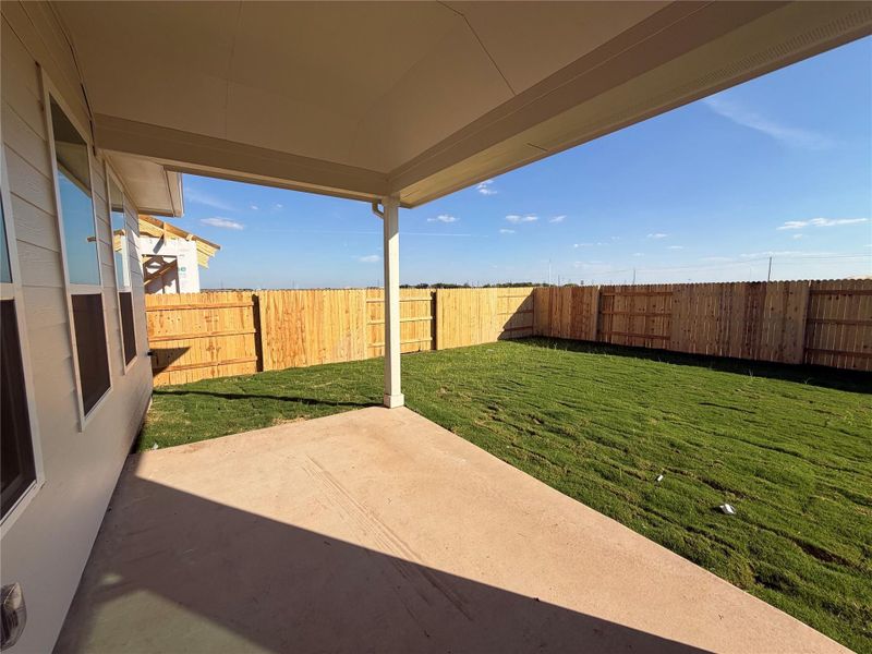 Exterior details and patio area of a home in Willow Springs, Creedmoor (Image 13). Exterior details and patio area of a home in Willow Springs, Creedmoor (Image 13).