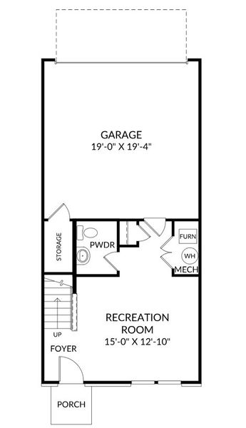 2D floor plan layout for the The Quinn by Stanley Martin Homes in Croftside Townhomes, Powder Springs, GA (Image 3). 2D floor plan layout for the The Quinn by Stanley Martin Homes in Croftside Townhomes, Powder Springs, GA (Image 3).