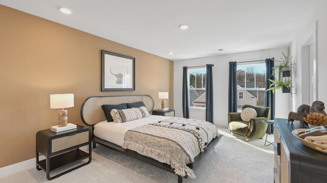 Furnished interior view inside a new home in Fox Hollow, Spartanburg (Image 19). Furnished interior view inside a new home in Fox Hollow, Spartanburg (Image 19).