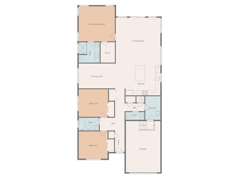 2D floor plan layout of this home in , Brevard, NC (Image 5).