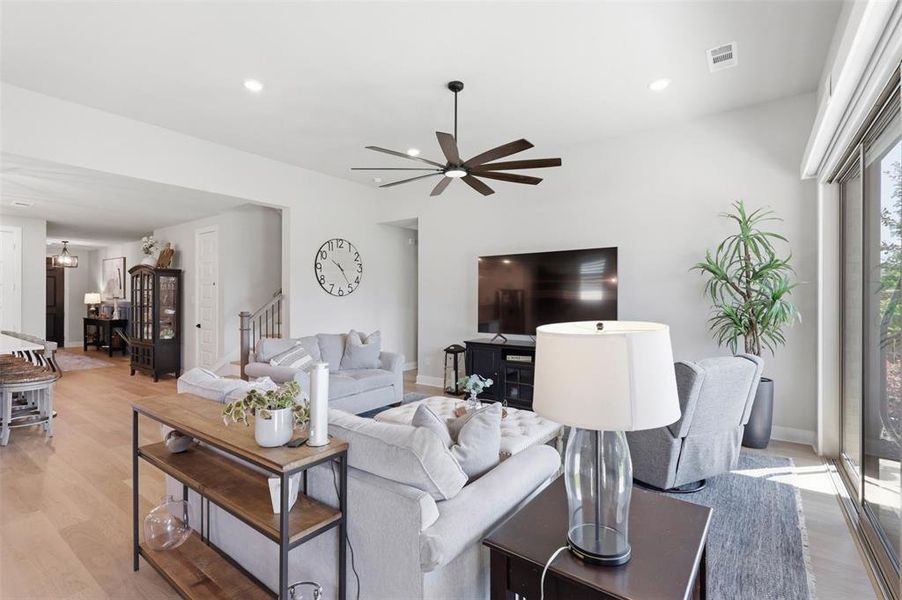 Furnished interior view inside a new home in The Parks at Wilson Creek, Celina (Image 16). Furnished interior view inside a new home in The Parks at Wilson Creek, Celina (Image 16).